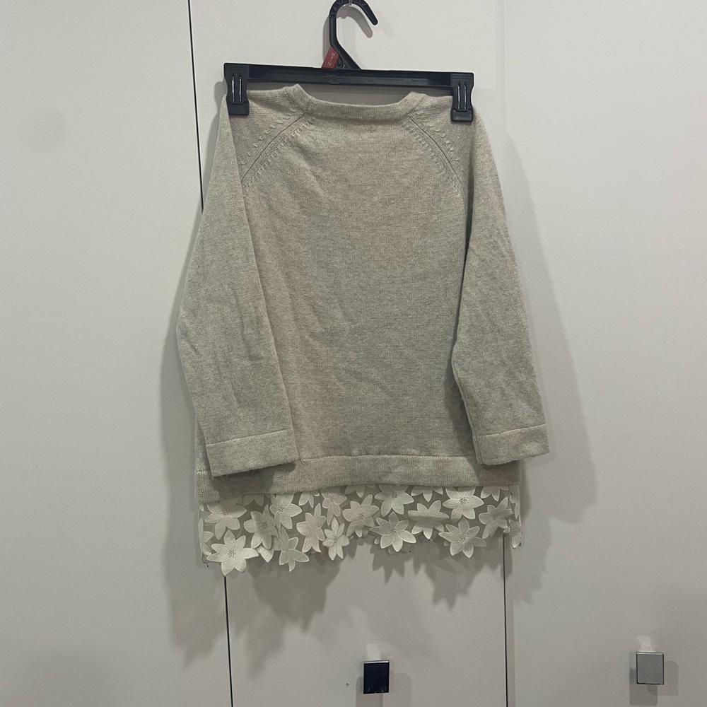 J. Crew Light Gray Knit Top